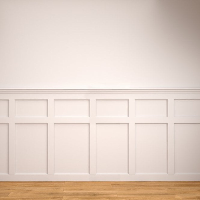 Deanta White Primed Hampton Wall Panelling - 2400mm Pack