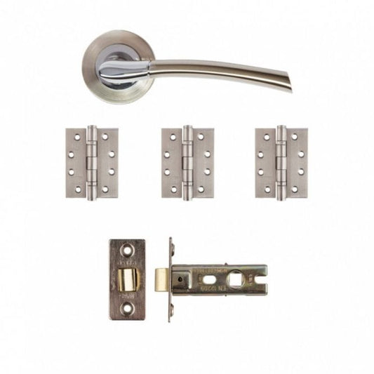 Deanta Hera Latch Kit Satin Nickel Chrome Finish - All Sizes