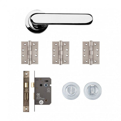 Deanta Parga Bathroom Kit Polished Chrome Finish - All Sizes