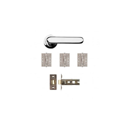 Deanta Parga Latch Kit Polished Chrome Finish - All Sizes