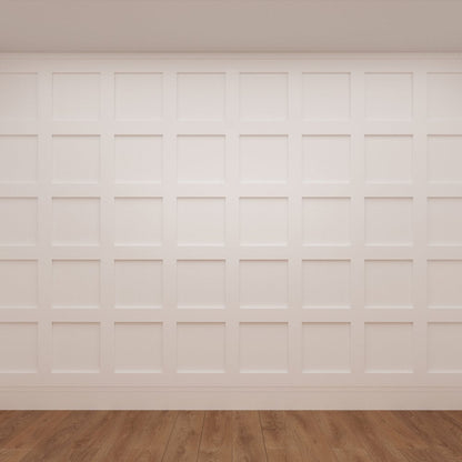 Deanta White Primed Shaker Wall Panelling - 2400mm Pack