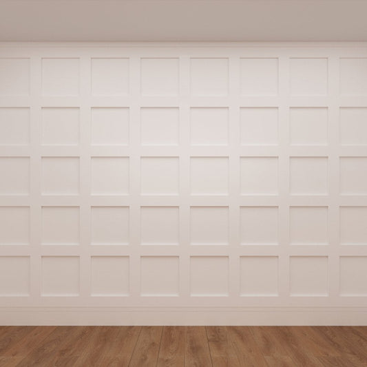 Deanta White Primed Shaker Wall Panelling - 2400mm Pack