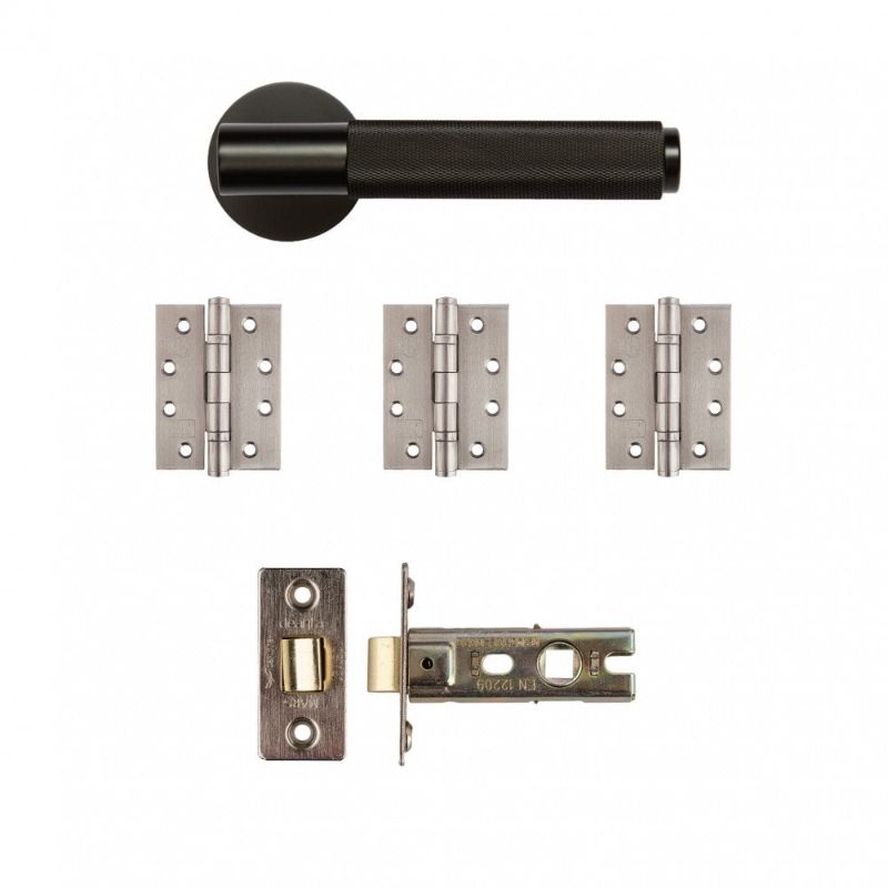 Deanta Sparta Latch Kit Matt Black Finish - All Sizes