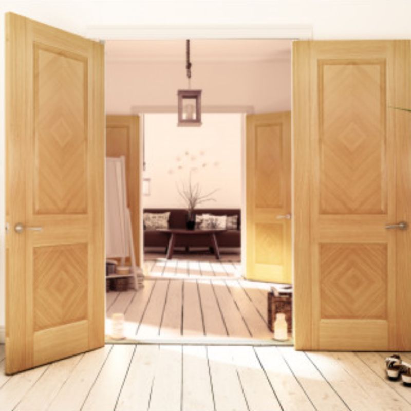 Deanta Kensington Interior Oak Fire Door 2040 x 926 x 45mm