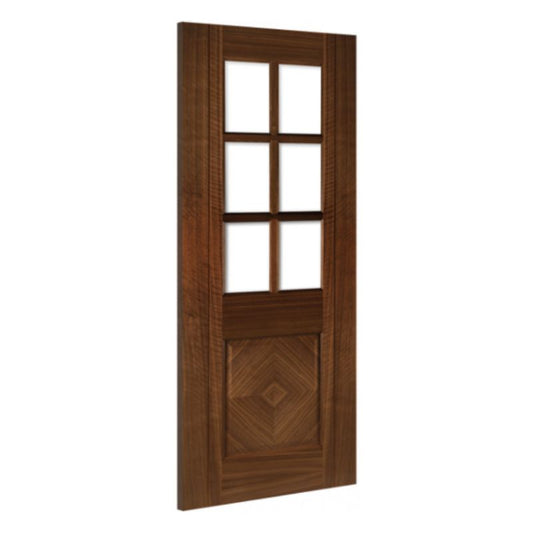 Deanta Kensington Glazed Interior Walnut Door 2032 x 813 x 35mm