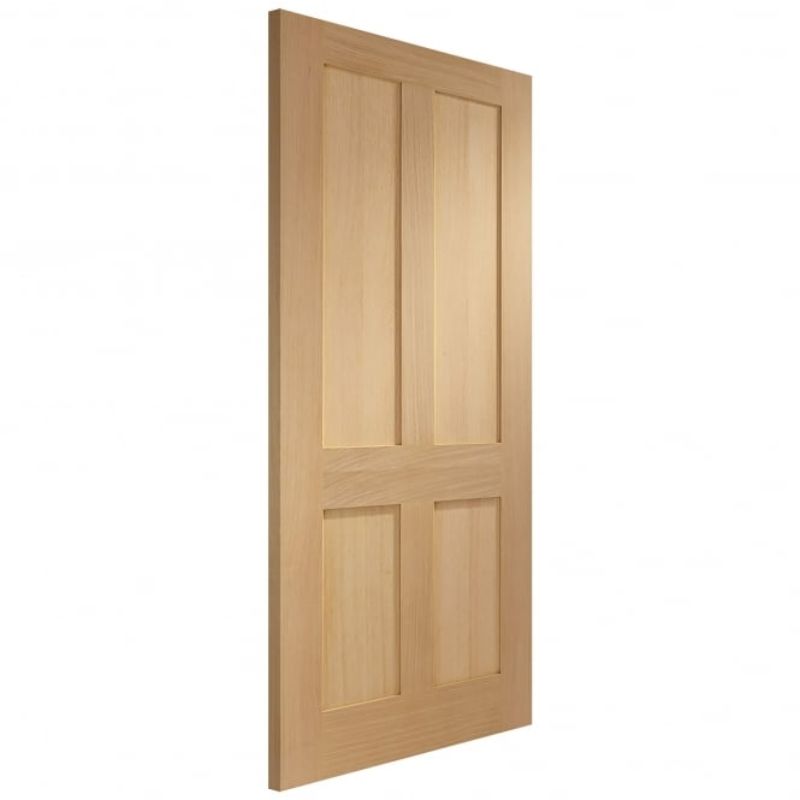 Image for XL Joinery Victorian Shaker 4 Panel Internal Oak Door 1981 x 686 x 35mm (27")