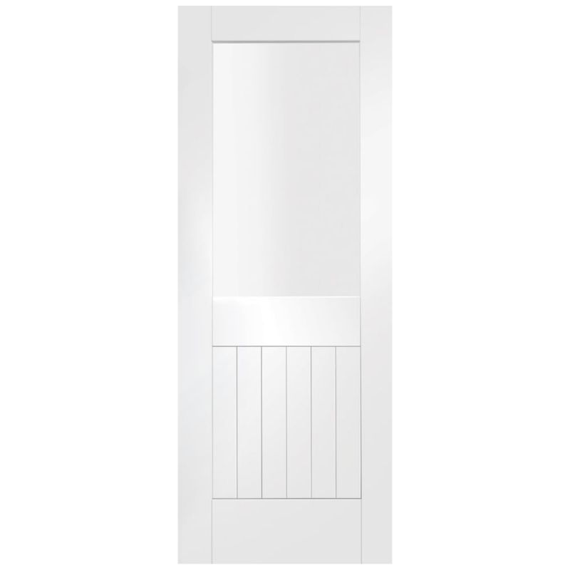 Image for XL Joinery Suffolk Internal White Primed Door with Clear Glass 1981 x 686 x 35mm (27")