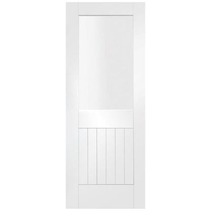 Image for XL Joinery Suffolk Internal White Primed Door with Clear Glass 1981 x 686 x 35mm (27")