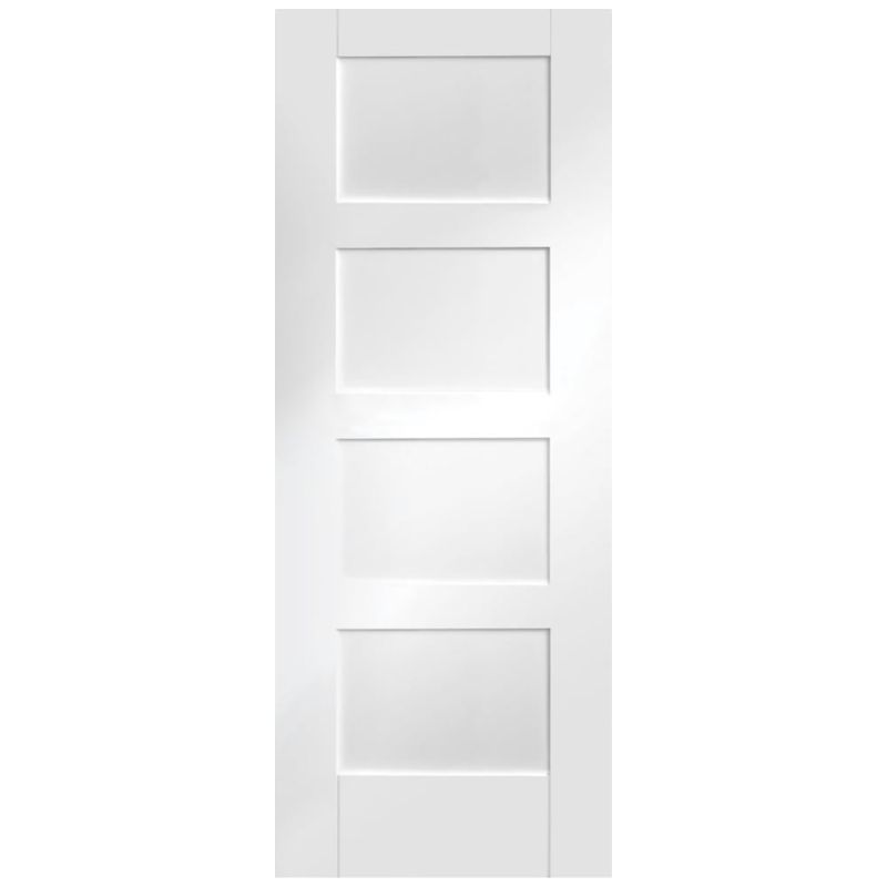 Image for XL Joinery Shaker 4 Panel Internal White Primed Door 1981 x 533 x 35mm (21")