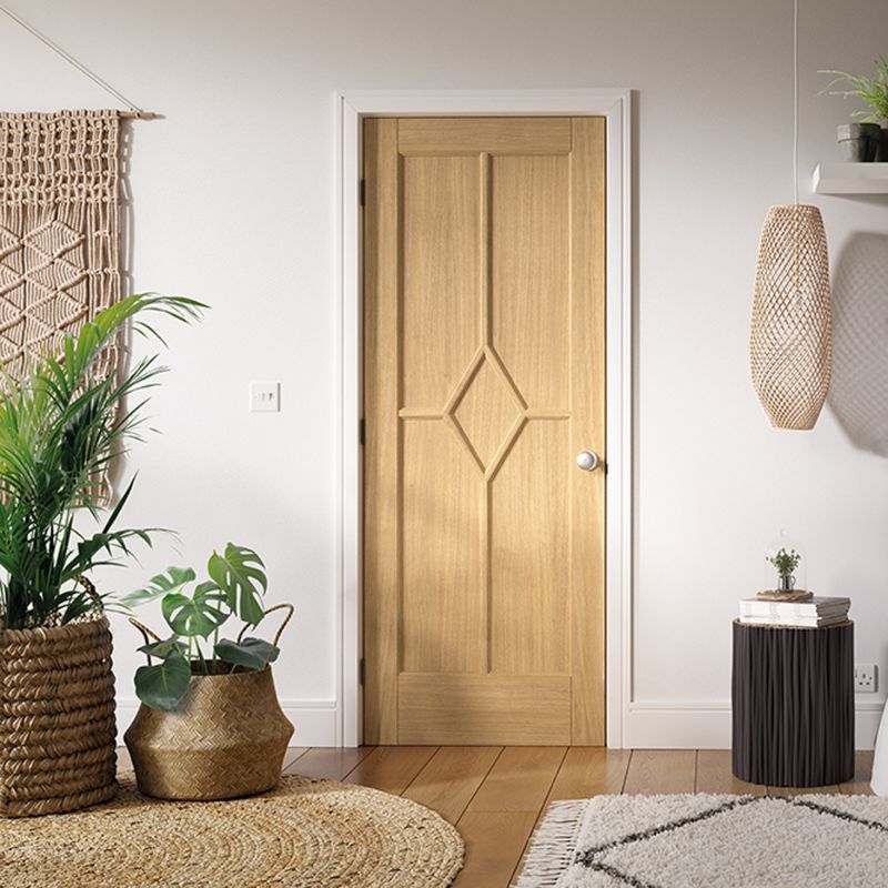 LPD Reims Oak 5P Pre-Finished Internal Door - 78in x 30in x 35mm (1981 x 762mm)
