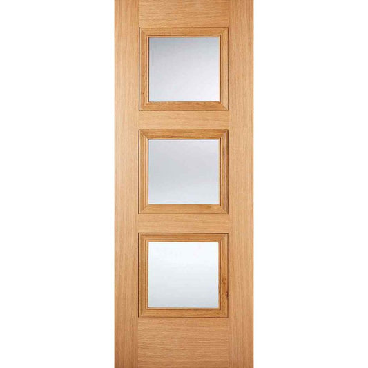 Image for LPD Oak Amsterdam Glazed 3L Internal Door