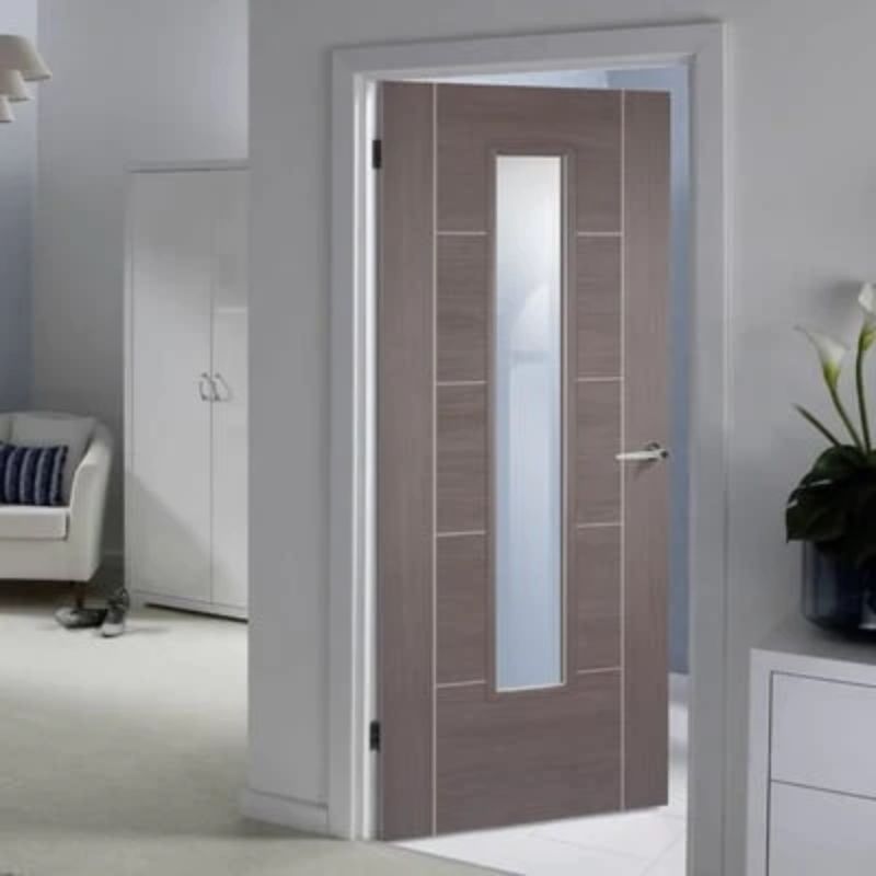 Image for LPD Vancouver Medium Grey Laminated Internal Glazed Door