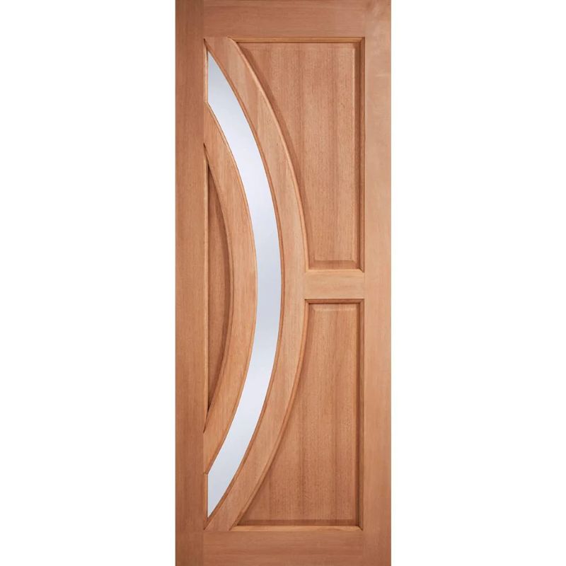 Image for LPD External Hardwood M&T Harrow Frosted Glazed Door - 78in x 30in x 44mm (1981 x 762mm)