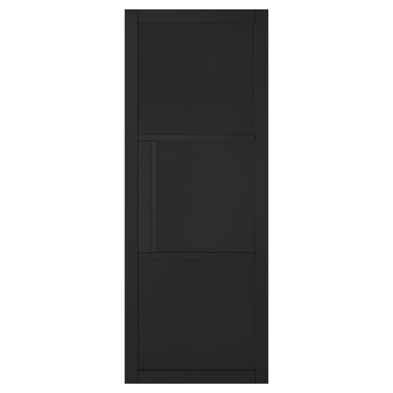 LPD Tribeca Black 3P Internal Door - 78in x 27in x 35mm (1981 x 686mm)
