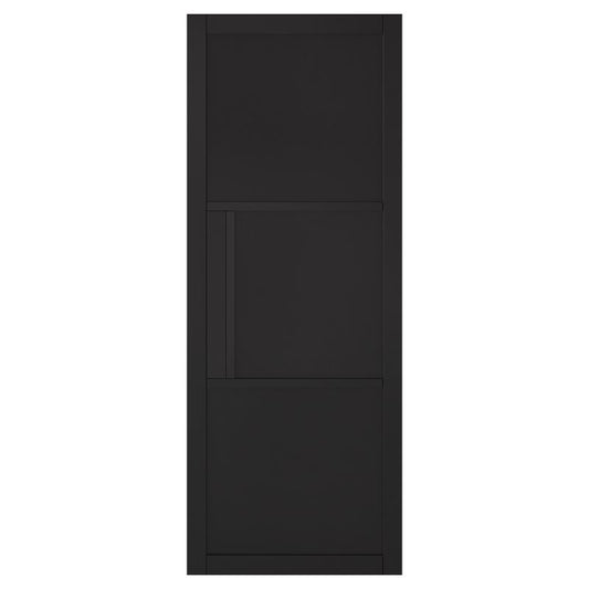 LPD Tribeca Black 3P Internal Door - 78in x 27in x 35mm (1981 x 686mm)
