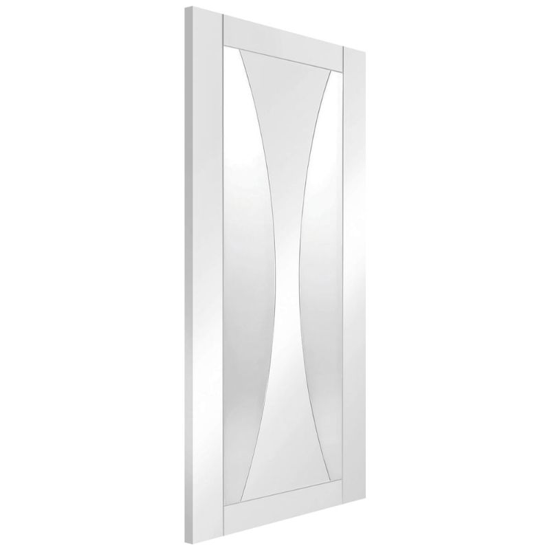 Image for XL Joinery Verona Internal White Primed Door with Clear Glass 1981 x 686 x 35mm (27")