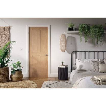 LPD London Oak Pre-Finished Internal Fire Door 78in x 27in x 35mm (1981 x 686mm)
