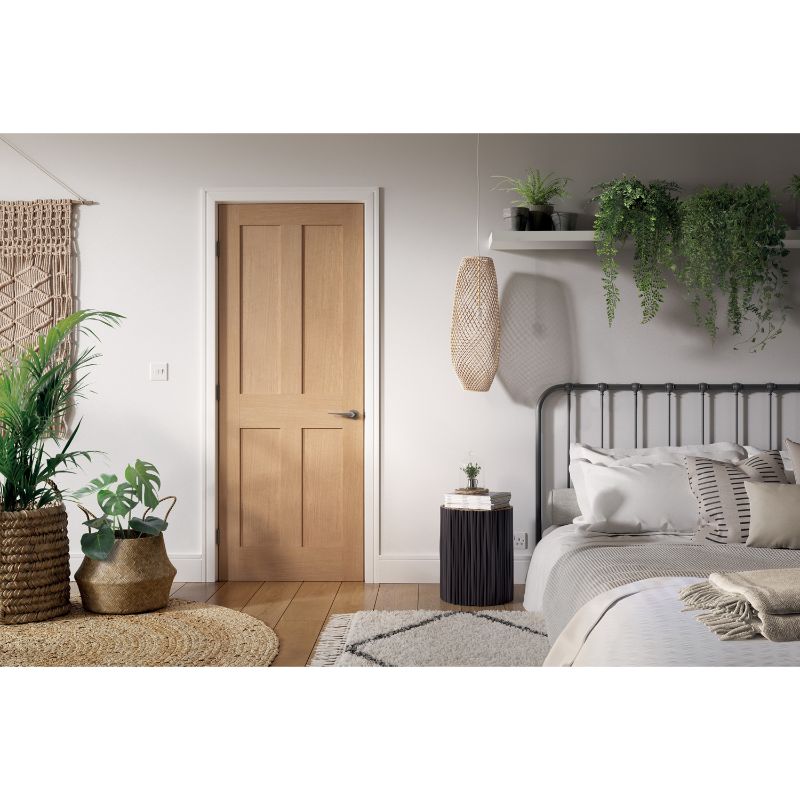 LPD London Oak Pre-Finished Internal Fire Door 78in x 30in x 35mm (1981 x 762mm)
