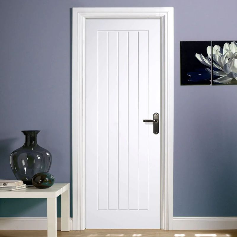 LPD White Mexicano Internal Door - 78in x 18in x 35mm (1981 x 457mm)
