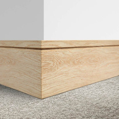 LPD Oak Single Groove Skirting Board - 3000mm x 95mm x 18mm
