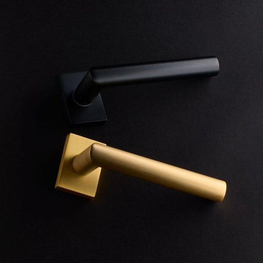 Deanta Ares Handle Rectangle Rose Satin Brass Finish