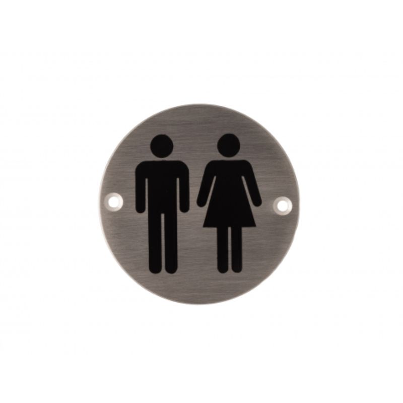 Deanta 3.0 Inch Round Steel Unisex Sign