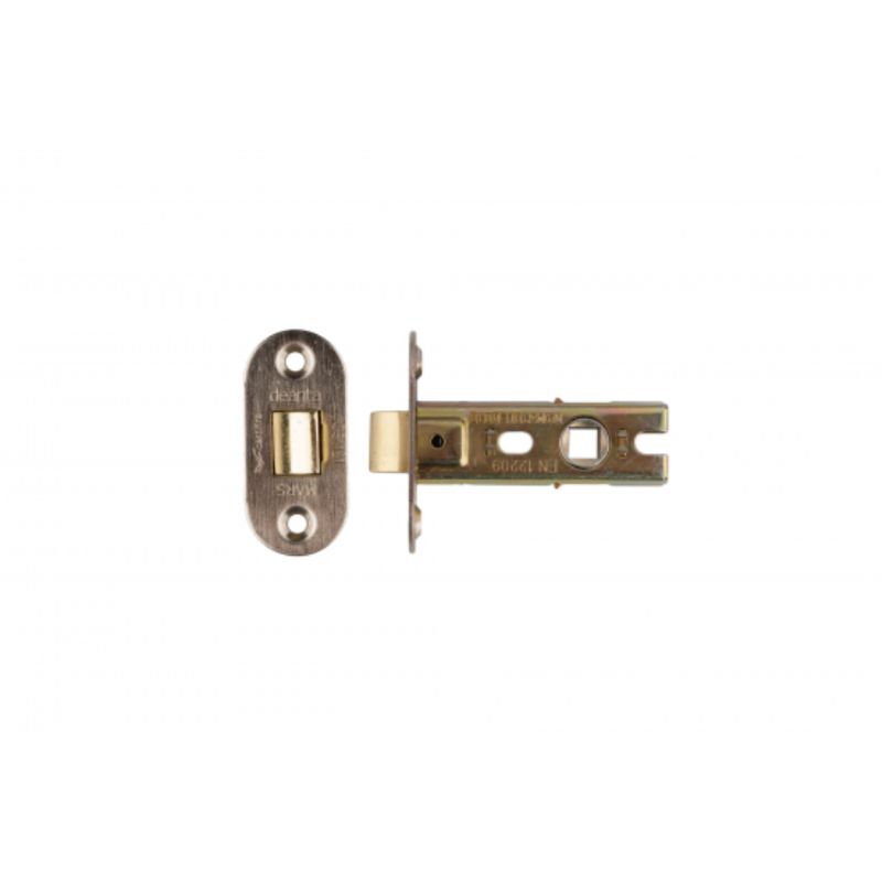 Deanta Tubular Latch NFR Satin Nickel 3.0" Square