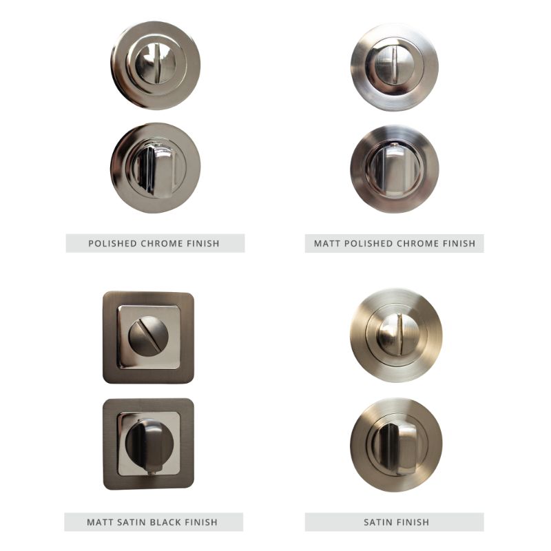 Deanta Thumb-Turn Lock Round Polished Chrome Finish