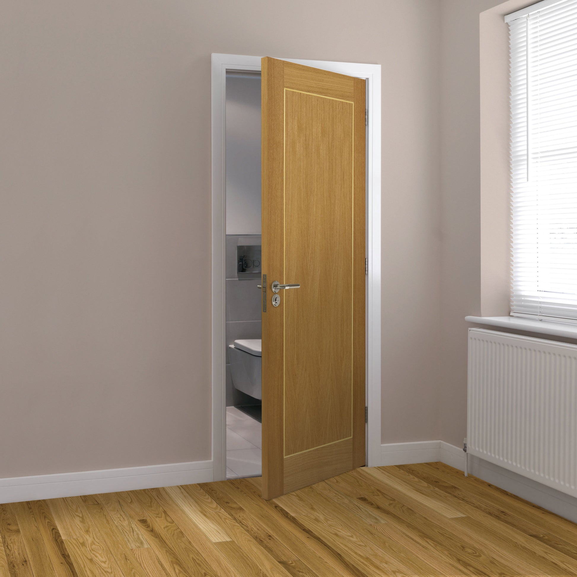 Image for JB Kind Oak Diana Pre-Finished Internal Door