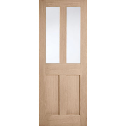 LPD London Oak Pre-Finished Internal Glazed Door 78in x 27in x 35mm (1981 x 686mm)
