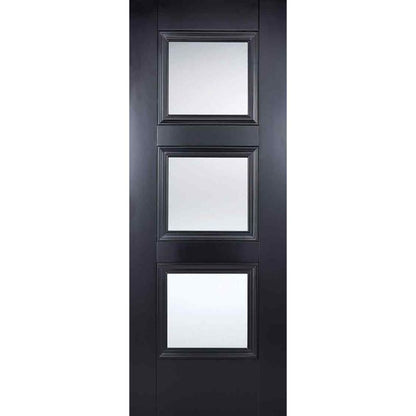 Image for LPD Black Amsterdam Glazed 3L Internal Door