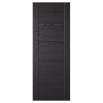 LPD Vancouver 5P Black Ash Laminated Internal Door - 78in x 24in x 35mm (1981 x 610mm)