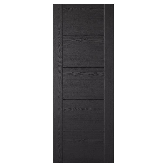 LPD Vancouver 5P Black Ash Laminated Internal Door - 78in x 33in x 35mm (1981 x 838mm)
