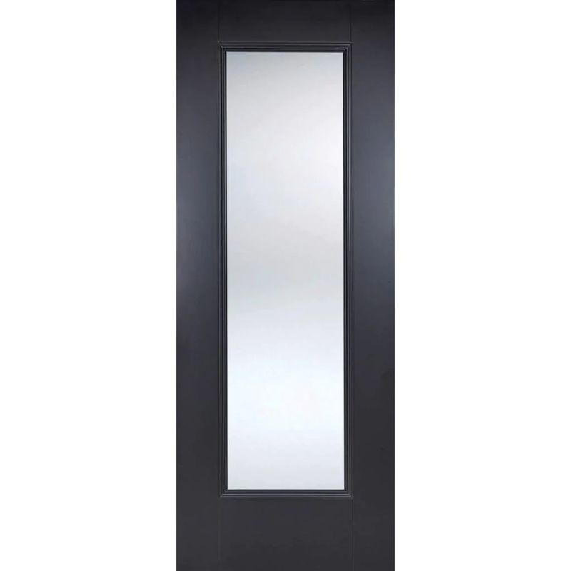 Image for LPD Black Eindhoven Glazed 1L Internal Door - 78in x 27in x 35mm (1981 x 686mm)