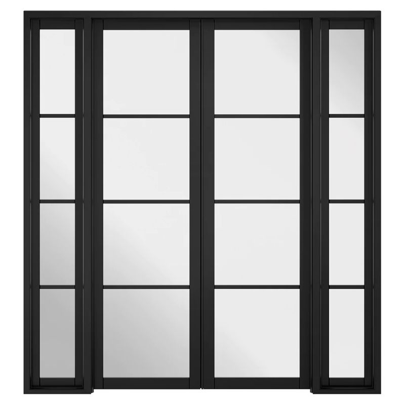 LPD Soho Black Primed Clear Glazed 4L Room Divider
