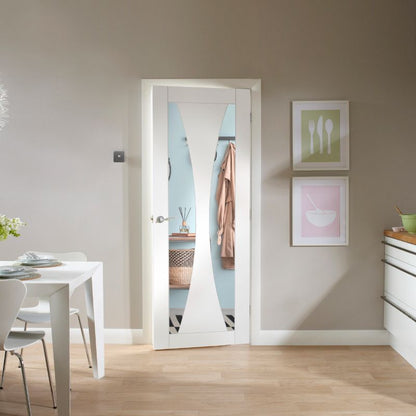 Image for XL Joinery Verona Internal White Primed Door with Clear Glass 1981 x 686 x 35mm (27")