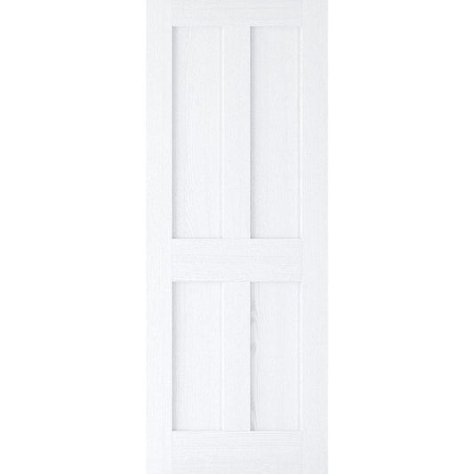 LPD London White Primed Grained Internal Fire Door - 78in x 33in x 44mm (1981 x 838mm)