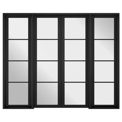 LPD Soho Black Primed Clear Glazed 4L Room Divider
