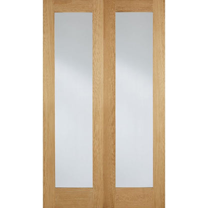 Image for LPD Oak Pattern 20 Glazed Internal Door Pair