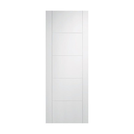 LPD Doors White Primed Vancouver FD60 5 Panel Internal Fire Door