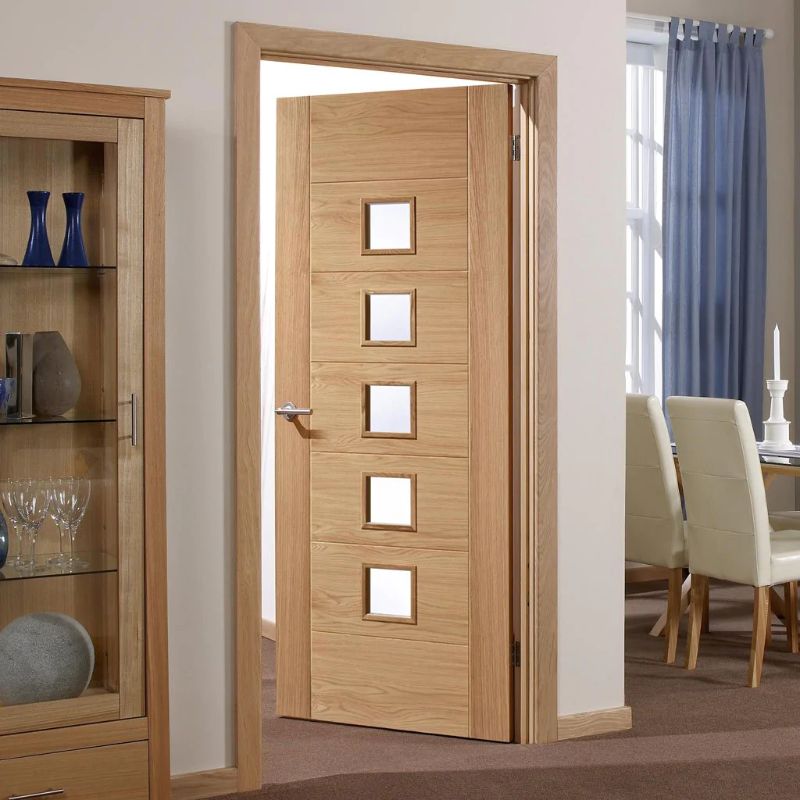 LPD Carini Oak Prefinished Glazed Internal Door 2040 x 726 x 40mm (80.3 x 28.6in)