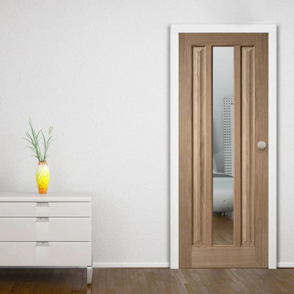 LPD Kilburn Oak Glazed Internal Door 78in x 27in x 35mm (1981 x 686mm)