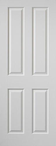 Image for JB Kind White Textured 4 Moulded Panel Canterbury Internal Fire Door