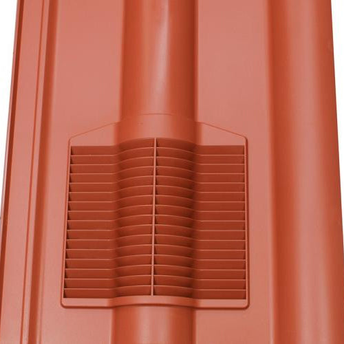 Image for Klober Profile-Line Double Roman Tile Vent - Terracotta Pack Of 10