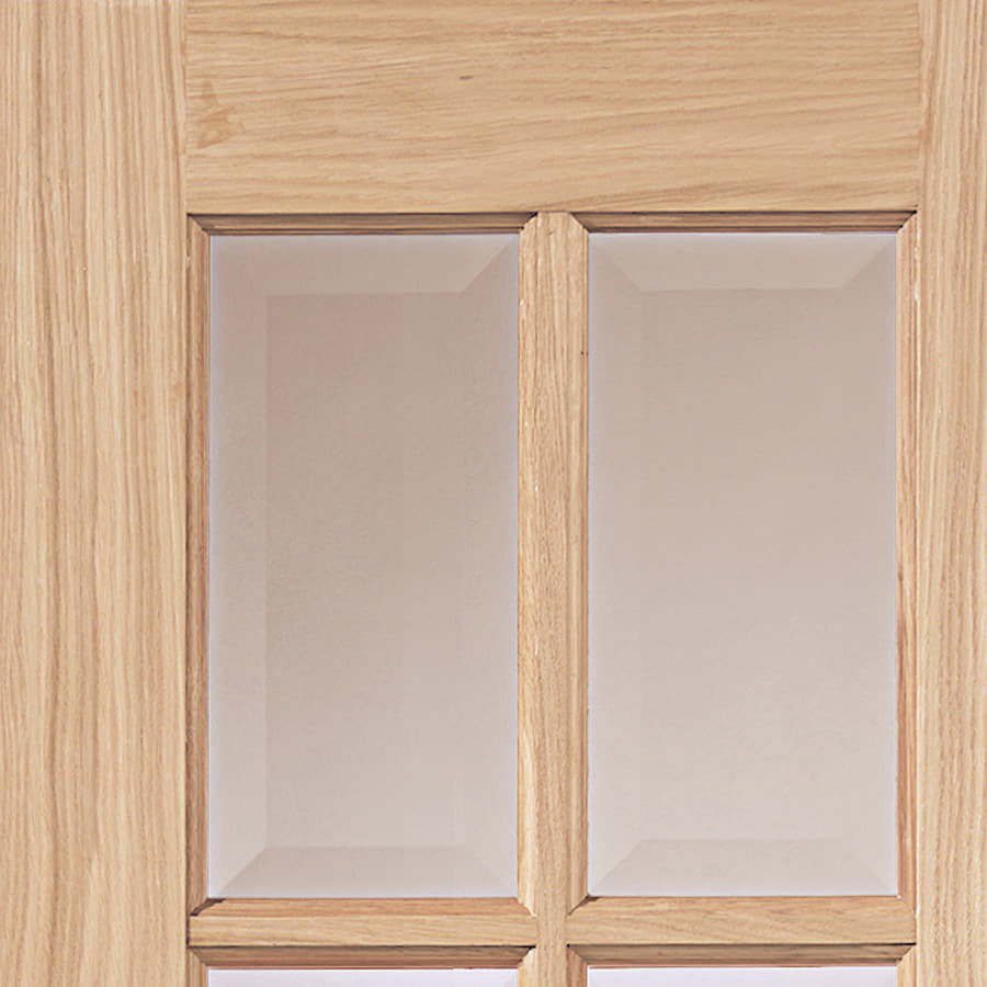 JB Kind Oak Traditional Dove Pairs Bevelled Glaze Internal Door Unfinished