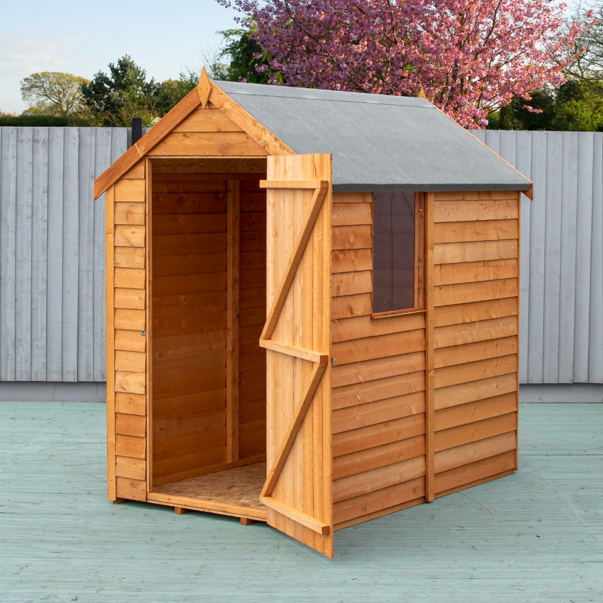 Shire Overlap Single Door (Pressure Treated) Apex Value Shed