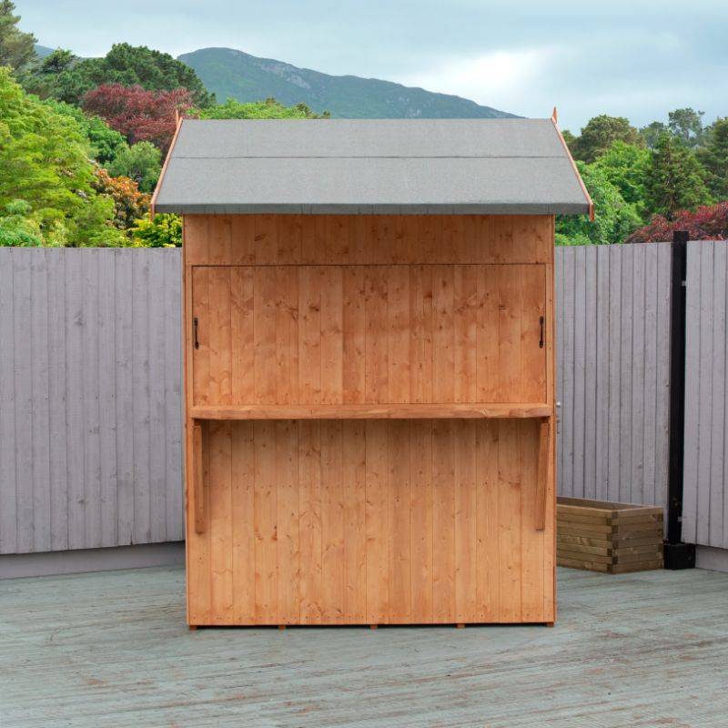 Shire Garden Bar w/ Apex Roof - 6ft x 4ft 