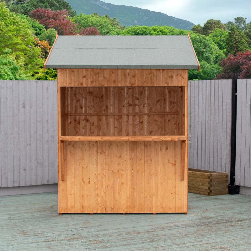 Shire Garden Bar w/ Apex Roof - 6ft x 4ft 