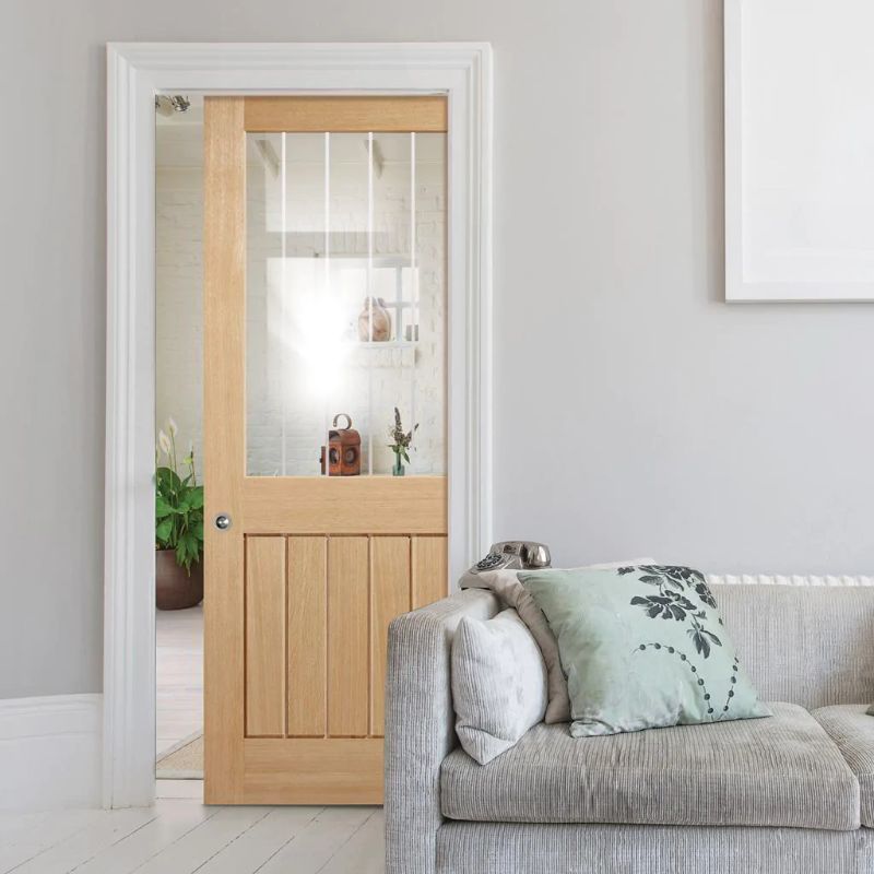 Image for LPD Mexicano Oak Half Light Glazed Internal Door