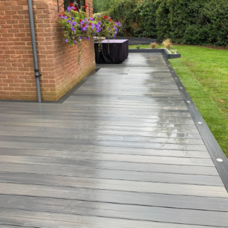 DDecks Duro360 Composite Bullnose Woodgrain Effect Decking Board 138mm x 22.5m x 2.5m  - All Colours